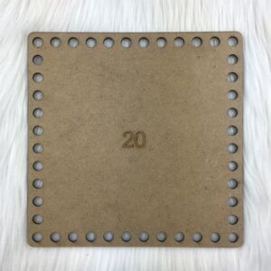 AHŞAP ÇANTA TABANI KARE 20*20 CM.