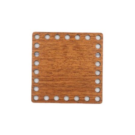 AHŞAP KARE ÇANTA TABANI 10x10 CM.