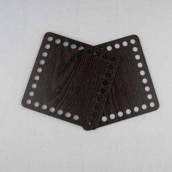 AHŞAP TABAN 15 X 15 CM. KARE KAHVE