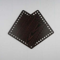 AHŞAP TABAN 20 X 20 CM. KARE KAHVE