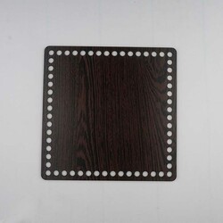 AHŞAP TABAN 25 X 25 CM.KARE KAHVE