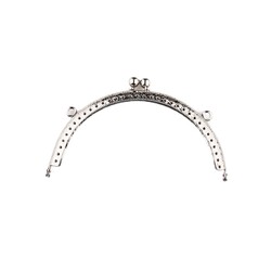 ÇANTA CÜZDAN BURSU DELİKLİ OVAL 12.50 CM. GUMUS