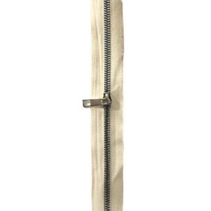 ÇANTA FERMUARI DİP KAPALI KREM 30 CM GÜMÜŞ DİŞ
