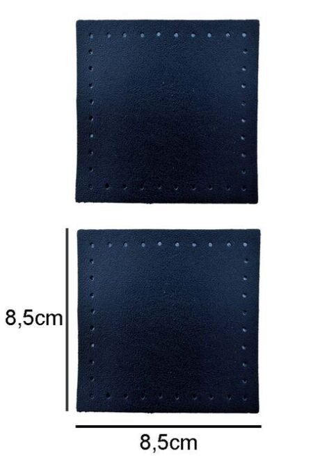 ÇANTA KENAR AKSESUARI KARE 8.50X8.50 CM 2 Lİ LACİVERT