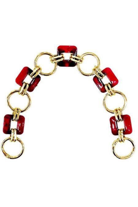 ÇANTA SAPI AKRİLİK METAL HALKALI BORDO SİYAH