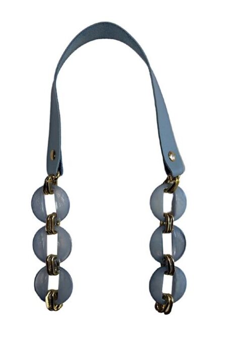 ÇANTA SAPI DERİLİ AKRİLİK AÇIK MAVİ