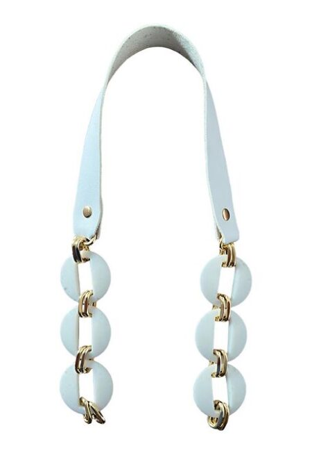 ÇANTA SAPI DERİLİ AKRİLİK BEYAZ