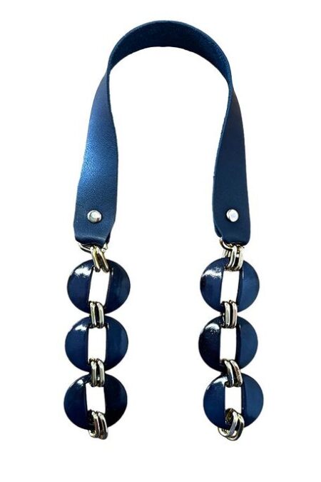 ÇANTA SAPI DERİLİ AKRİLİK LACİVERT