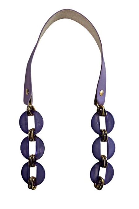 ÇANTA SAPI DERİLİ AKRİLİK LİLA