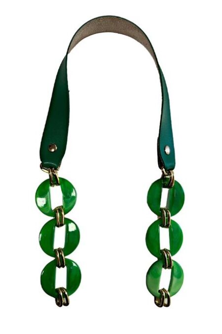 ÇANTA SAPI DERİLİ AKRİLİK YEŞİL