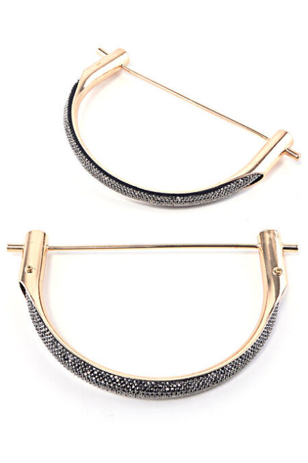 ÇANTA SAPI METAL TAŞLI ANTRASİT