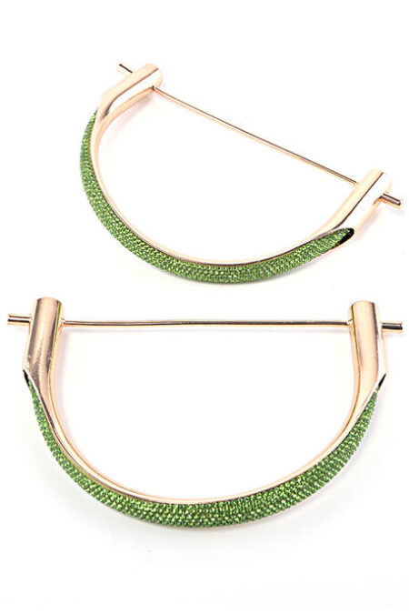 ÇANTA SAPI METAL TAŞLI YEŞİL