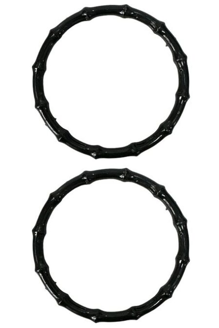 ÇANTA SAPI PLASTK BAMBU GÖRNM YUVARLAK 15 CM K112 Siyah