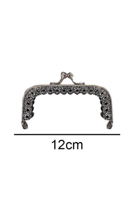 ÇANTA VE CÜZDAN KLİPSİ 12 CM KARE GÜMÜŞ