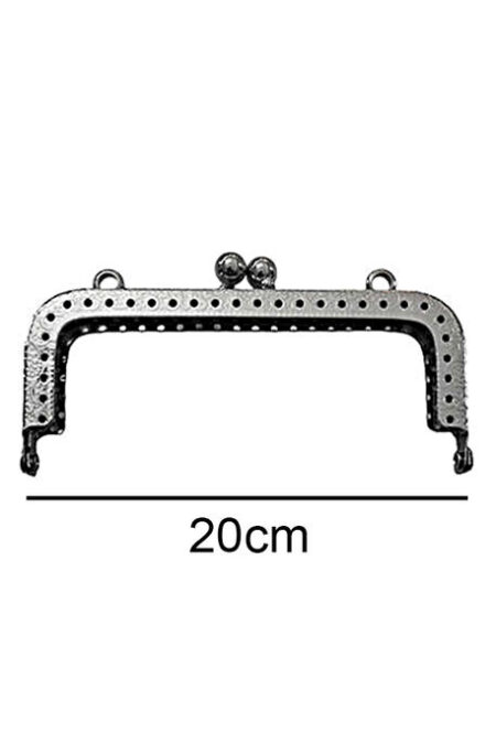ÇANTA VE CÜZDAN KLİPSİ 20 CM KARE GÜMÜŞ