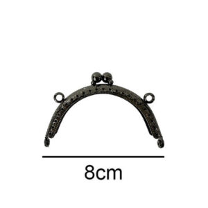 ÇANTA VE CÜZDAN KLİPSİ 8 CM OVAL ANTRASİT