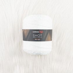 COTTON ME SHOT METALİK ÖRGÜ İPİ 100 GR. 150 MT. BEYAZ