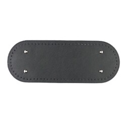 DERİ ÇANTA TABANI OVAL 12 X 32 SIYAH