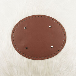 DERİ ÇANTA TABANI OVAL 20 X 25 RİVETLİ TABA