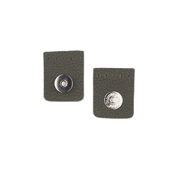 DERİLİ KARE MIKNATIS 4 x 4,5 CM HAKI