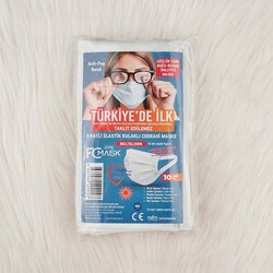FC MASK GÖZLÜK CAMI BUHAR ÖNLEYİCİ MASKE BEYAZ