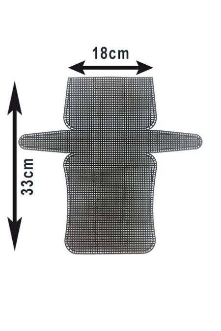 KANVAS PLASTİK FİLE ÇANTA 33 CM X 18 CM SİYAH