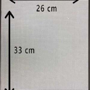 KANVAS PLASTİK FİLE DİKDÖRTGEN 26 CM X 33 CM