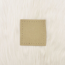 KARE DERİ 8x8 CM BRONZ