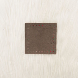 KARE DERİ 8x8 CM VIZON
