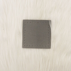 KARE DERİ 8x8 CM GRI