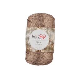 KNİT ME SHİNE EL ÖRGÜ İPİ POLYESTER 100 G.150 MT. A.KAHVE