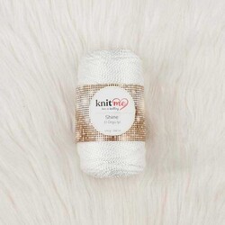 KNİT ME SHİNE EL ÖRGÜ İPİ POLYESTER 100 G.150 MT. BEYAZ