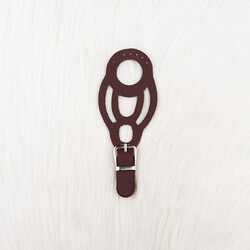 LAZER KESİM ÇANTA KAPAĞI 17 CM. BORDO