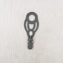 LAZER KESİM ÇANTA KAPAĞI 17 CM. GRI