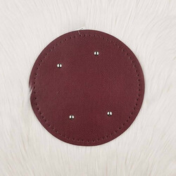 MADAMELLA DERİ ÇANTA TABANI YUVARLAK 23 CM. BORDO