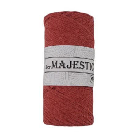 MAJESTİC VELVET KADİFE GÖRÜNÜMLÜ KİREMİT MAKROME İPİ 200 GR