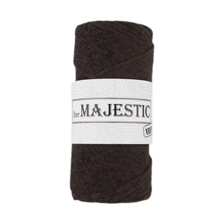 MAJESTİC VELVET KADİFE GÖRÜNÜMLÜ KOYU KAHVE MAKROME İPİ 200 GR