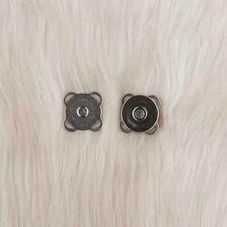 MANYETİK ÇANTA MIKNATISI DİKMELİ 18 MM (2 ADET) GUMUS