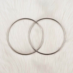 METAL ÇANTA SAPI YUVARLAK 6MM 14 CM GUMUS