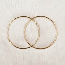 METAL ÇANTA SAPI YUVARLAK 6MM 14 CM ALTIN