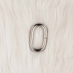 METAL ÇANTA HALKASI OVAL 3.5 CM. GUMUS