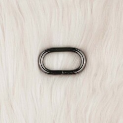 METAL ÇANTA HALKASI OVAL 3.5 CM. NIKEL
