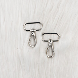 METAL ÇANTA KLİPSİ DP-BAK 3 CM GUMUS