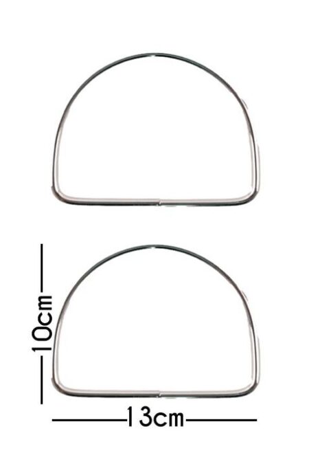 METAL ÇANTA SAPI GÜMÜŞ D 13 X 10 CM 5MM