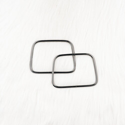 METAL ÇANTA SAPI KARE 6 MM.11 CM. NIKEL