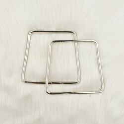 METAL ÇANTA SAPI KARE 6 MM.12 CM. GUMUS