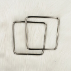 METAL ÇANTA SAPI KARE 6 MM.12 CM. NIKEL