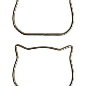 METAL ÇANTA SAPI KEDİ 11 CM GOLD 5MM
