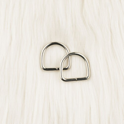 METAL GENİŞ D HALKA 2 CM GUMUS