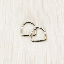 METAL GENİŞ D HALKA 2,5 CM GUMUS